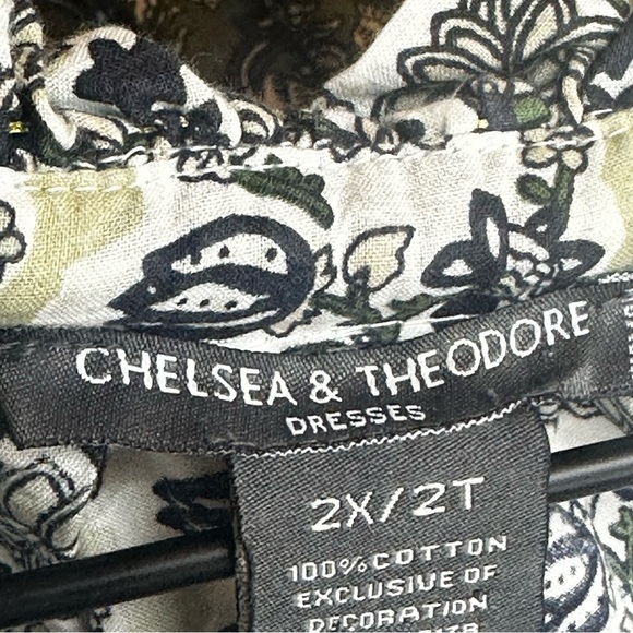 Chelsea & Theodore Floral Cotton Dress Woman’s 2X - Picture 7 of 9